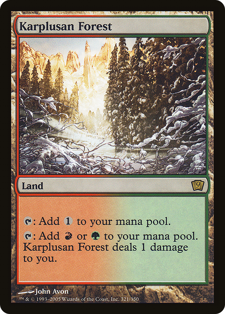 Image of Karplusan Forest (9ED-321) - 9th Edition