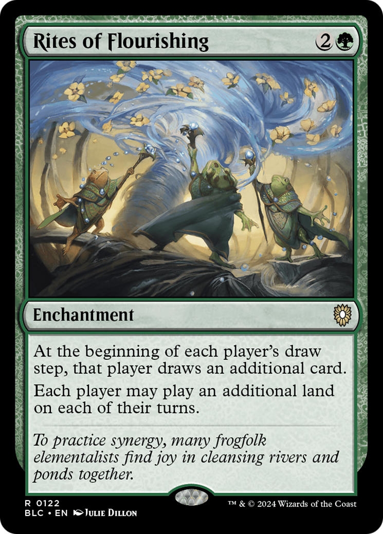 Image of Rites of Flourishing (BLC-122) - Bloomburrow Commander