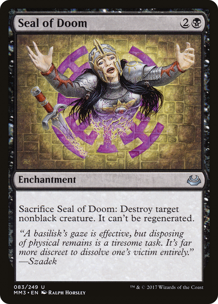 Image of Seal of Doom (MM3-083) - Modern Masters 2017 Foil