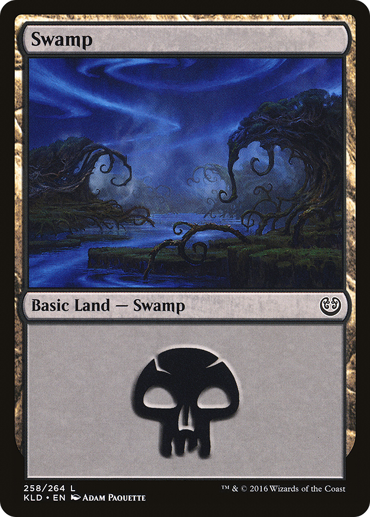 Image of Swamp (258) (KLD-258) - Kaladesh Foil