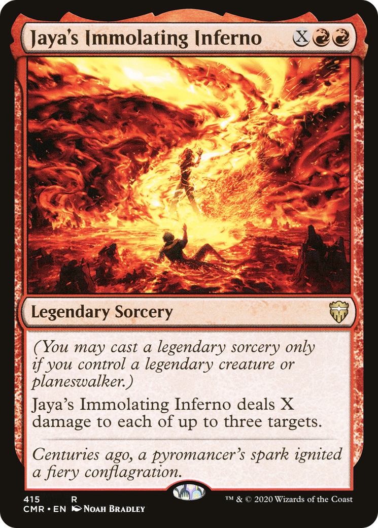 Image of Jaya's Immolating Inferno (CMR-415) - Commander Legends