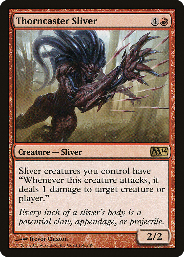Image of Thorncaster Sliver (M14-158) - Magic 2014 Foil