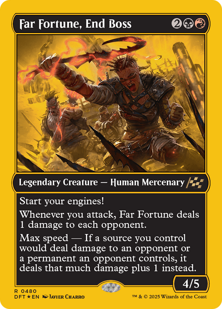 Image of Far Fortune, End Boss (First-Place Foil) (DFT-480) - Aetherdrift Foil