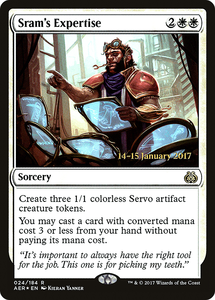 Image of Sram's Expertise (PRE-024) - Aether Revolt Promos Foil