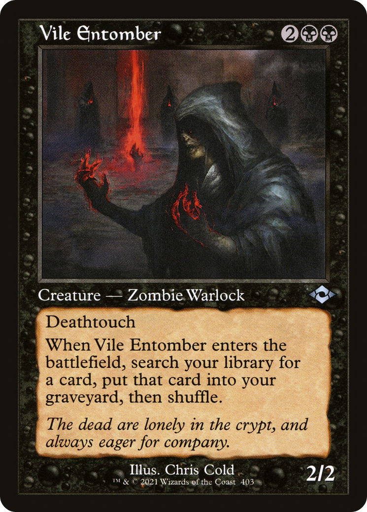 Image of Vile Entomber (Retro Frame) (MH2-403) - Modern Horizons 2 Foil