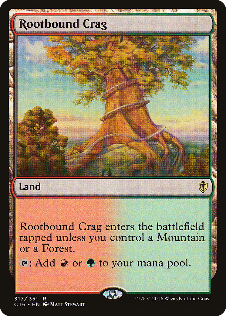 Image of Rootbound Crag (C16-317) - Commander 2016