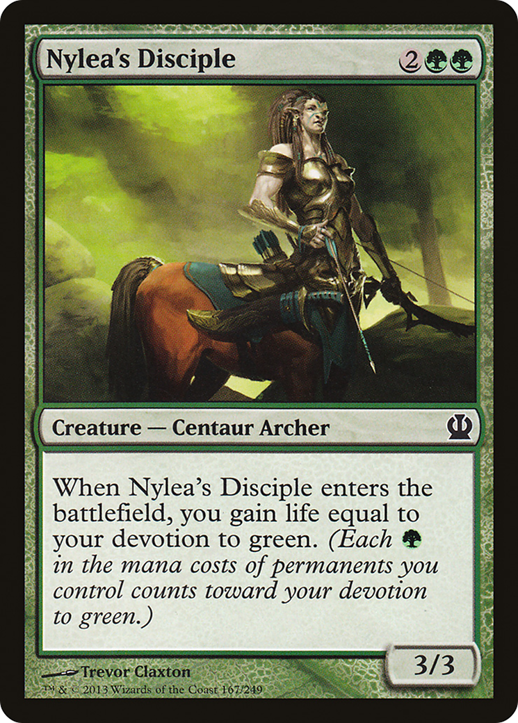 Image of Nylea's Disciple (THS-167) - Theros Foil