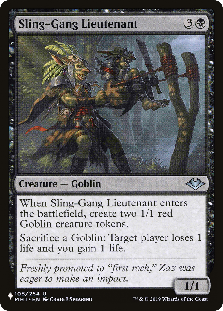 Image of Sling-Gang Lieutenant (LIST-MH1-108) - The List