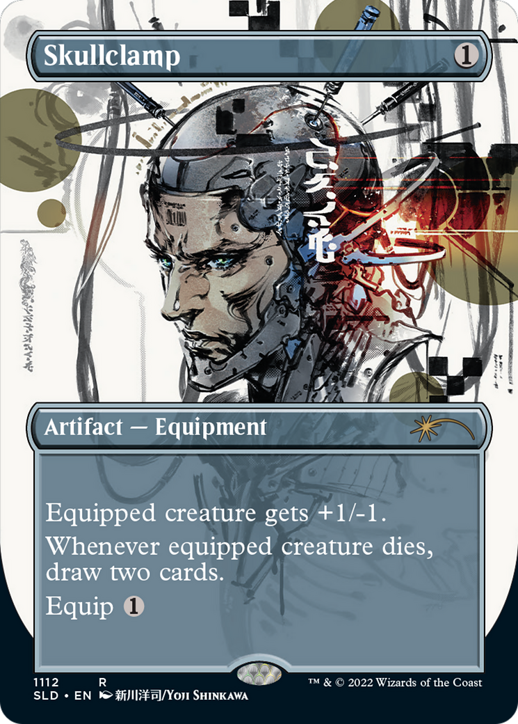 Image of Skullclamp (Borderless) (SLD-1112) - Secret Lair Drop (Borderless) Foil