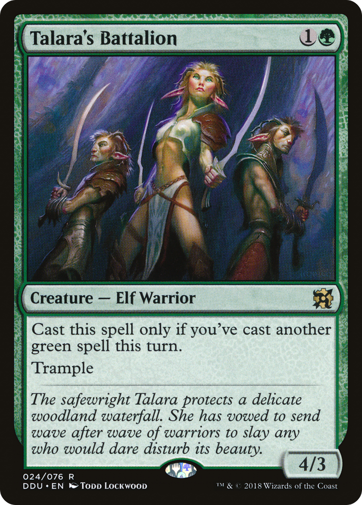 Image of Talara's Battalion (DDU-024) - Duel Decks: Elves vs. Inventors