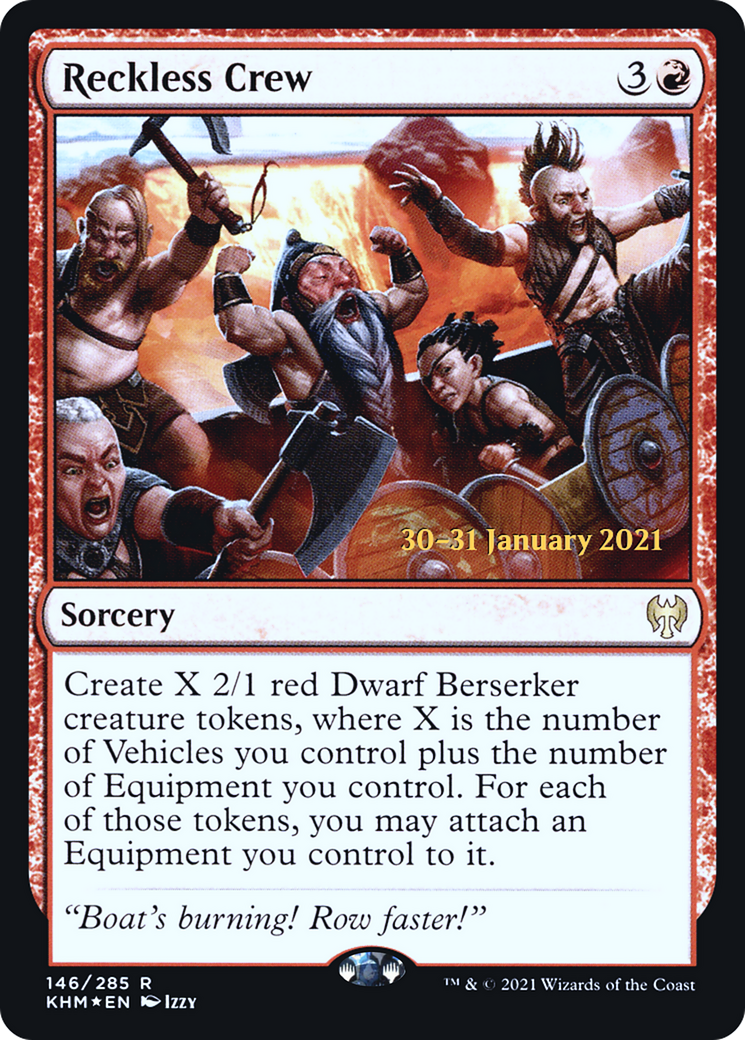 Image of Reckless Crew (PRE-146) - Kaldheim Promos Foil