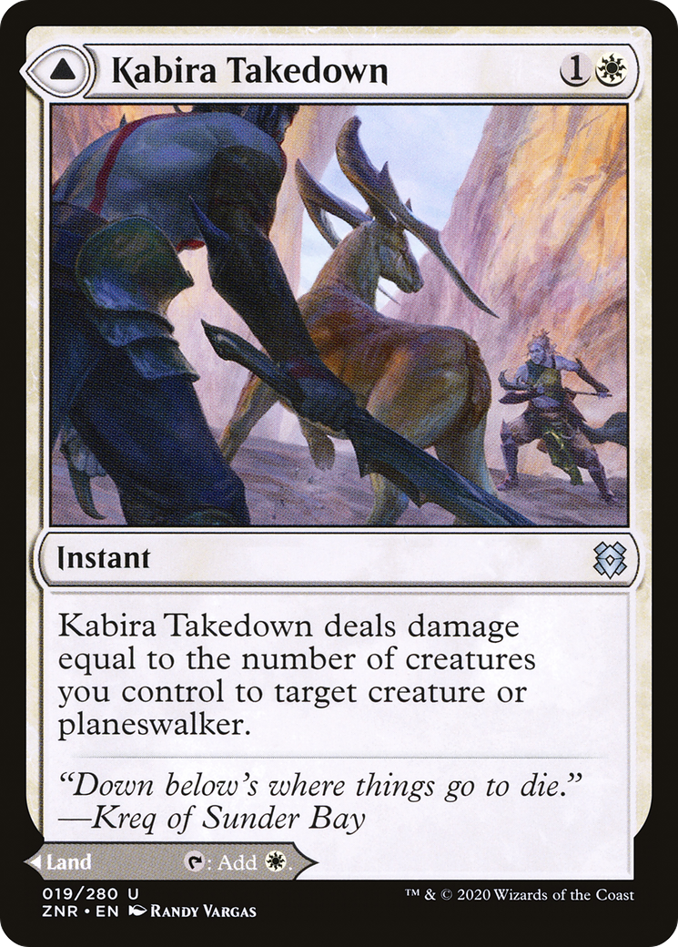 Image of Kabira Takedown (ZNR-019) - Zendikar Rising