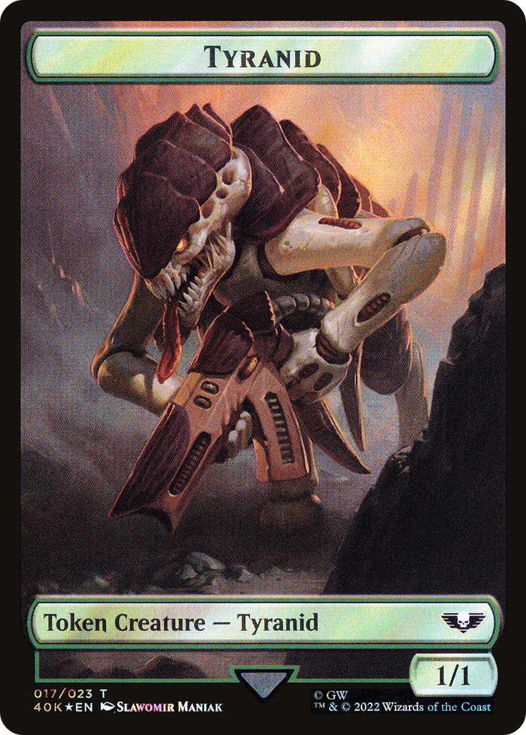 Image of Tyranid (T40K-17★) - Warhammer 40,000 Tokens Foil