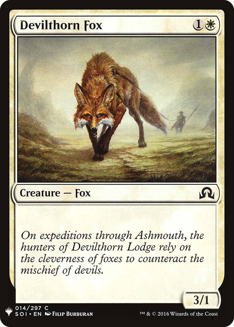 Image of Devilthorn Fox (LIST-014) - The List