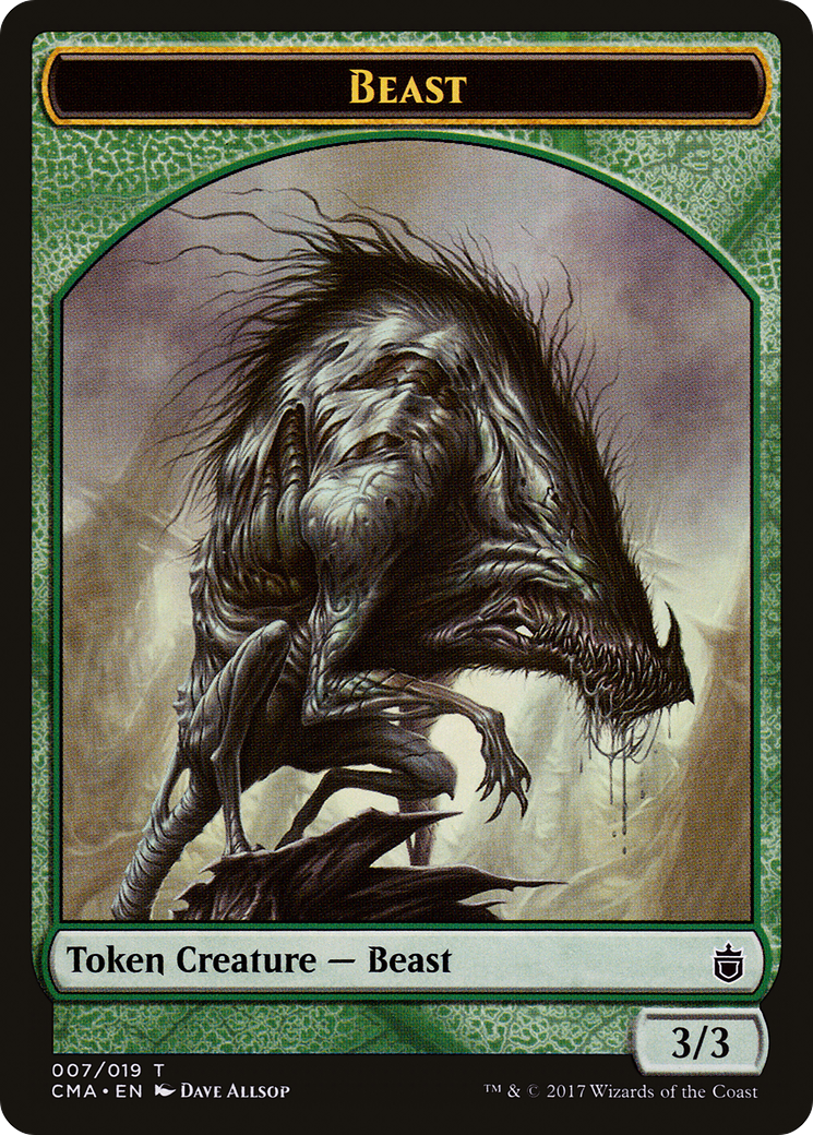 Image of Beast Token (007) (CMA-007) - Commander Anthology Tokens