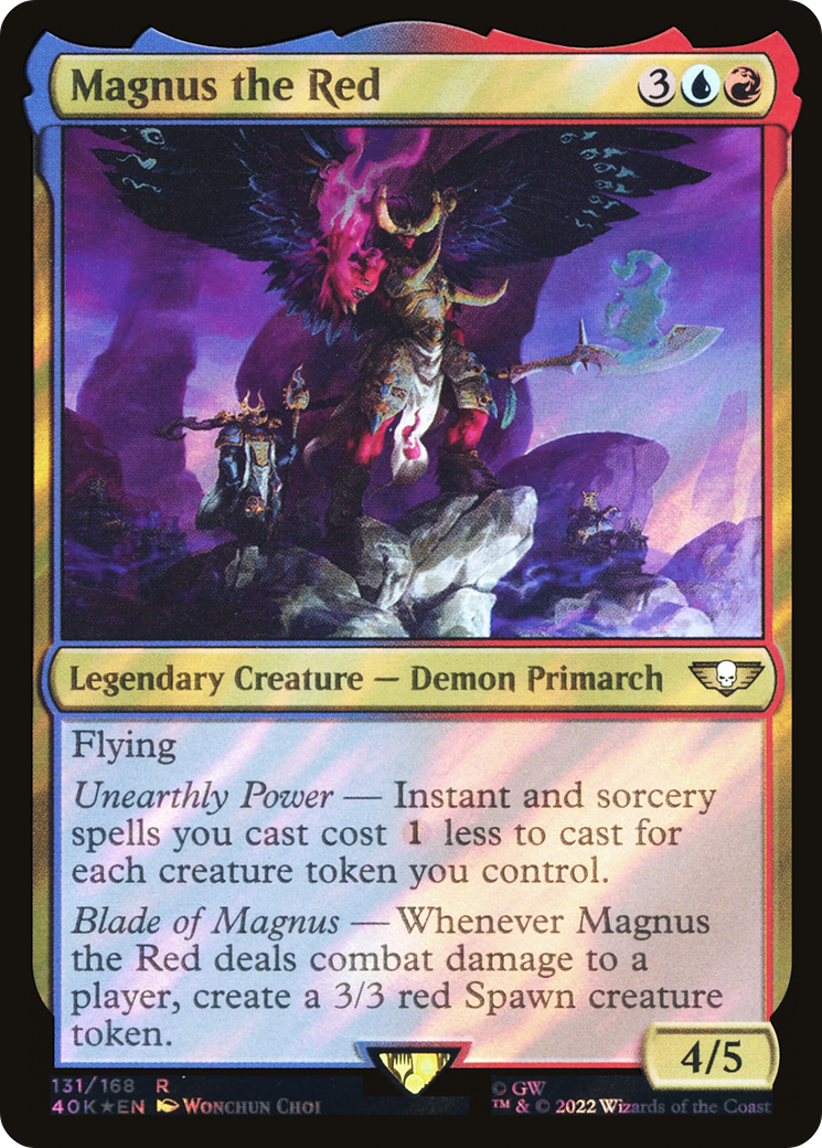 Image of Magnus the Red (Surge Foil) (40K-131) - Warhammer 40,000 Commander Foil