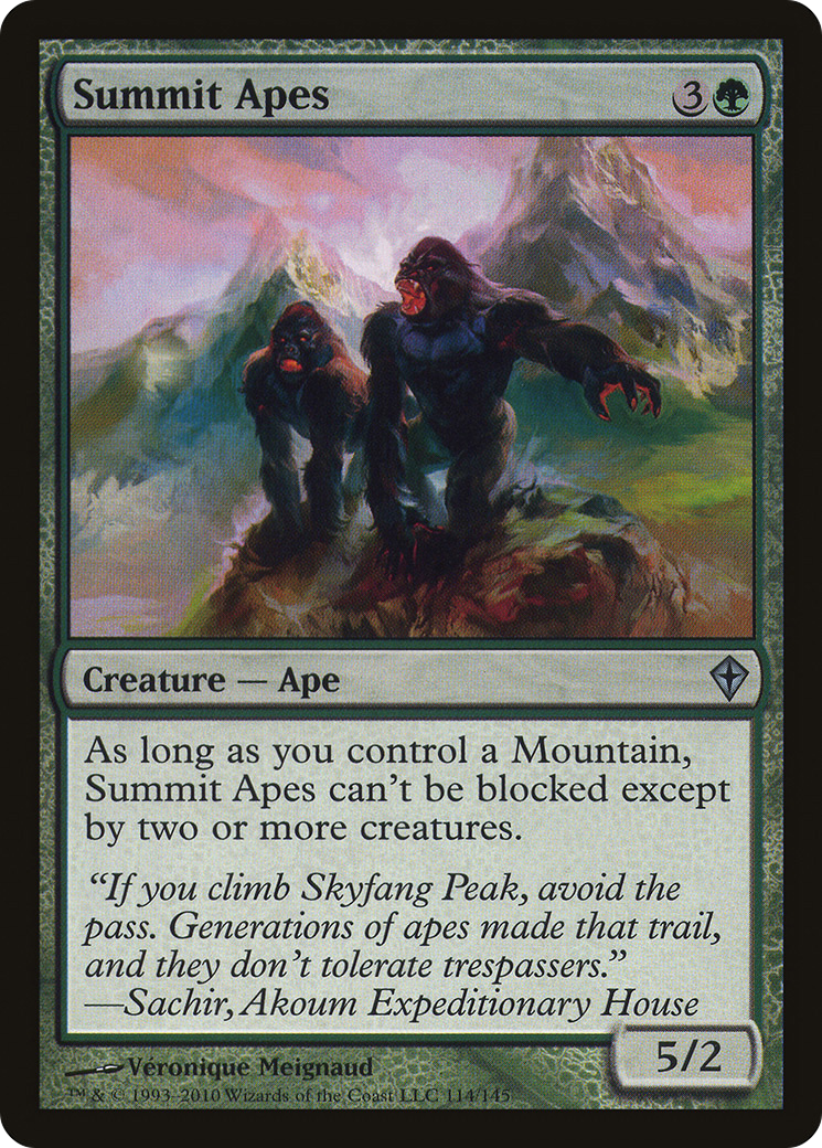 Image of Summit Apes (WWK-114) - Worldwake