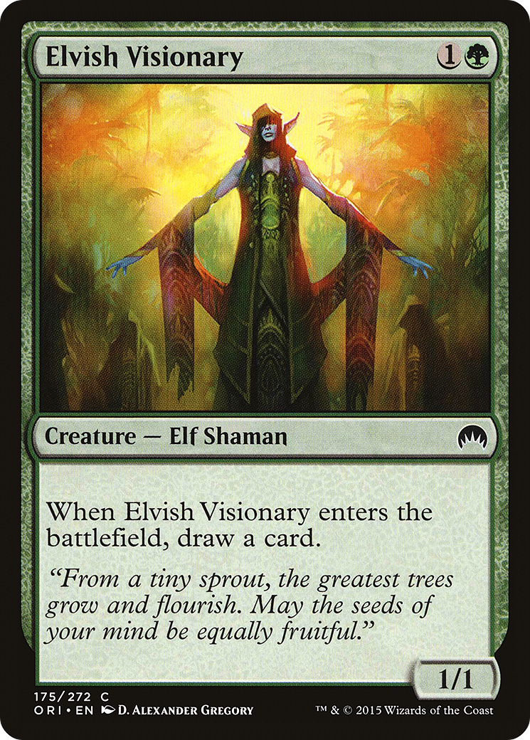 Image of Elvish Visionary (ORI-175) - Magic Origins