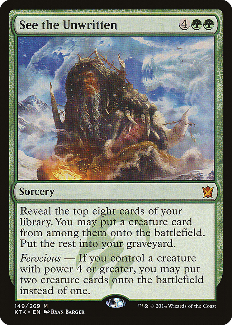 Image of See the Unwritten (KTK-149) - Khans of Tarkir Foil
