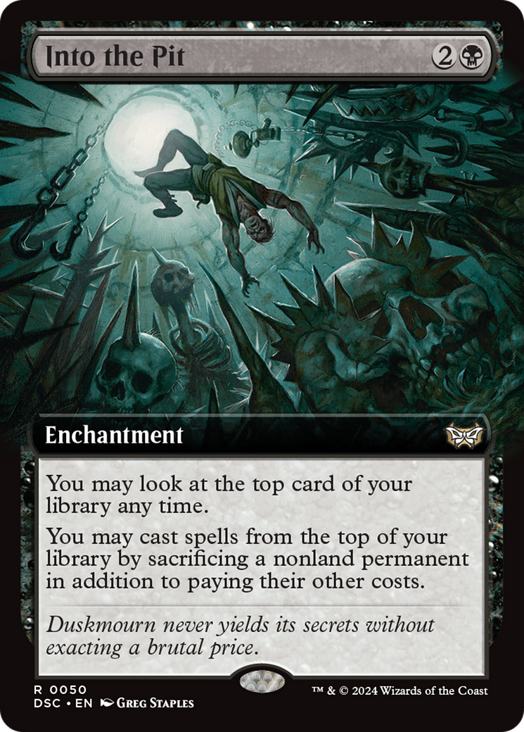 Image of Into the Pit (Extended Art) (DSC-050) - Duskmourn: House of Horror Commander: (Extended Art)