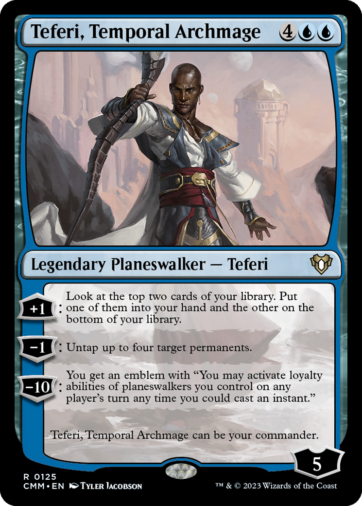 Image of Teferi, Temporal Archmage (CMM-125) - Commander Masters Foil