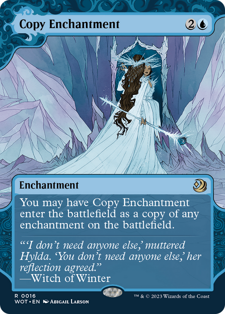 Image of Copy Enchantment (WOT-016) - Wilds of Eldraine: Enchanting Tales: (Showcase) (Borderless) Foil