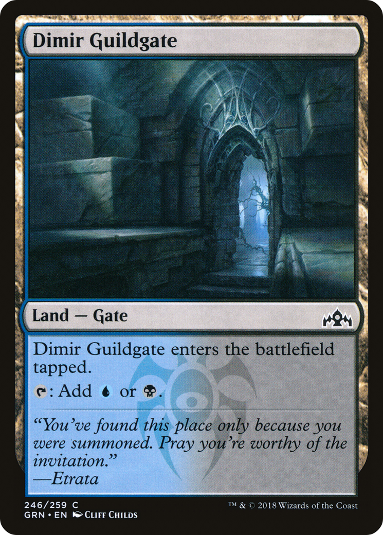 Image of Dimir Guildgate (246) (GRN-246) - Guilds of Ravnica Foil