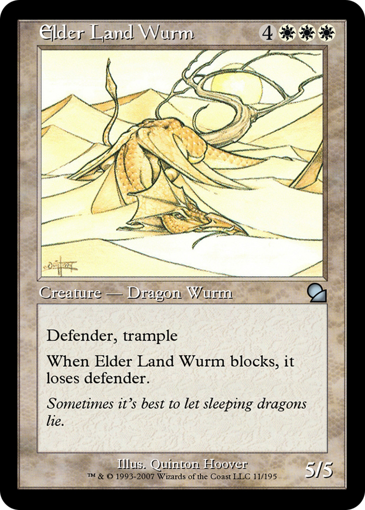 Image of Elder Land Wurm (ME1-011) - Masters Edition Foil
