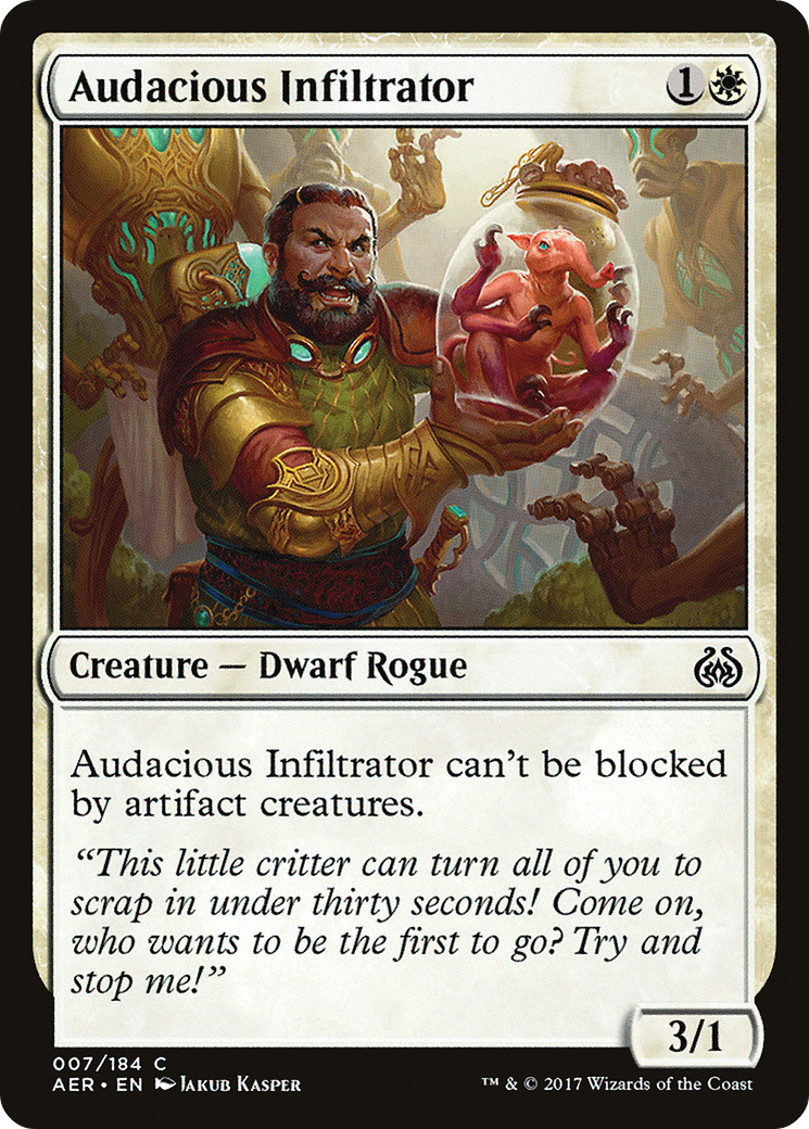 Image of Audacious Infiltrator (AER-007) - Aether Revolt Foil