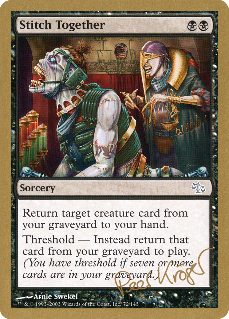 Image of Stitch Together - 2003 Peer Kroger (JUD) (WCD-) - World Championship Decks 2003