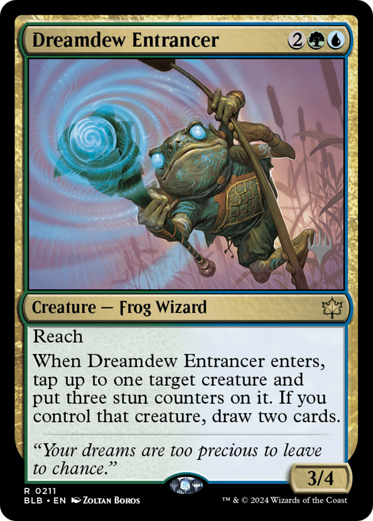 Image of Dreamdew Entrancer (PPBLB-211) - Bloomburrow Promos Foil