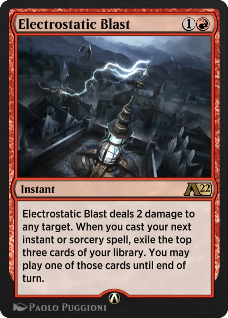 Image of Electrostatic Blast (Y22-039) - Alchemy: Innistrad