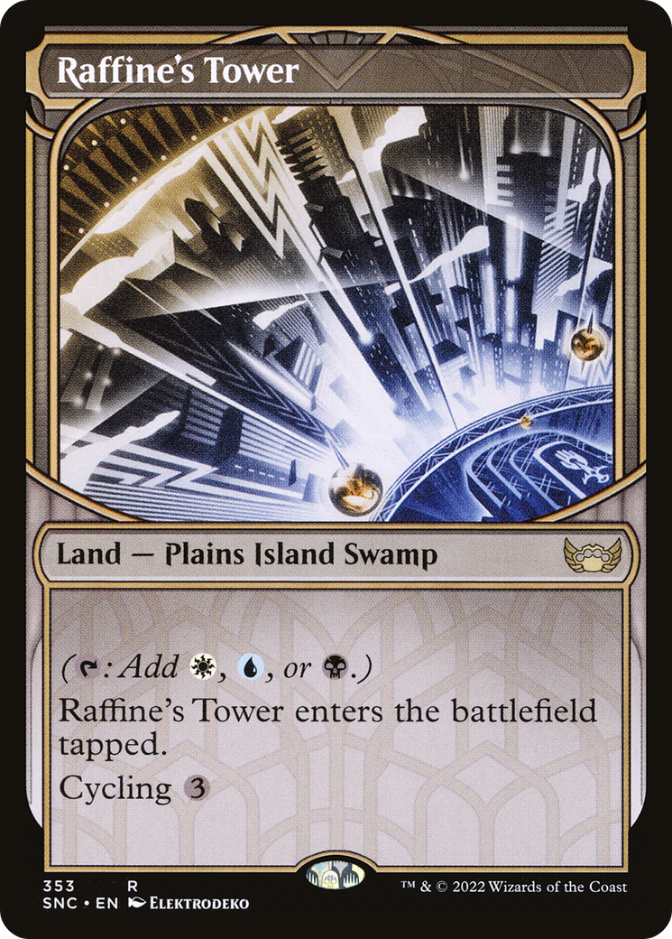 Image of Raffine's Tower (Showcase) (SNC-353) - Streets of New Capenna: (Showcase) Foil