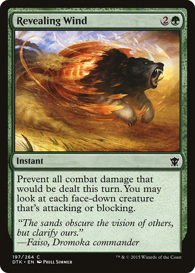 Image of Revealing Wind (DTK-197) - Dragons of Tarkir Foil