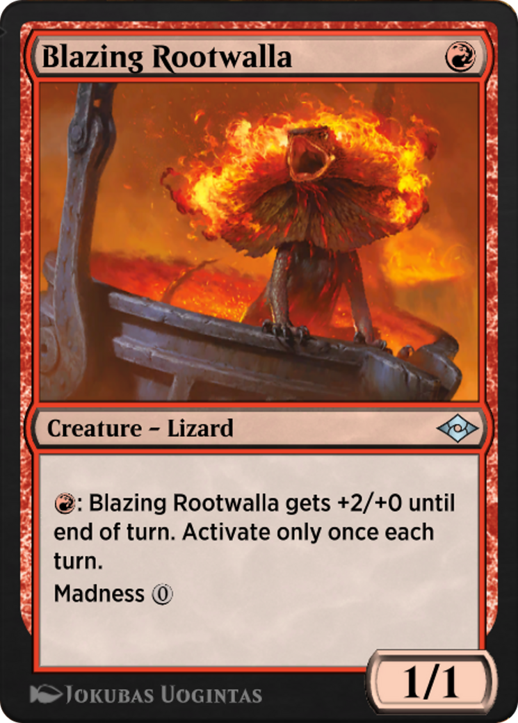 Image of Blazing Rootwalla (J21-418) - Jumpstart: Historic Horizons