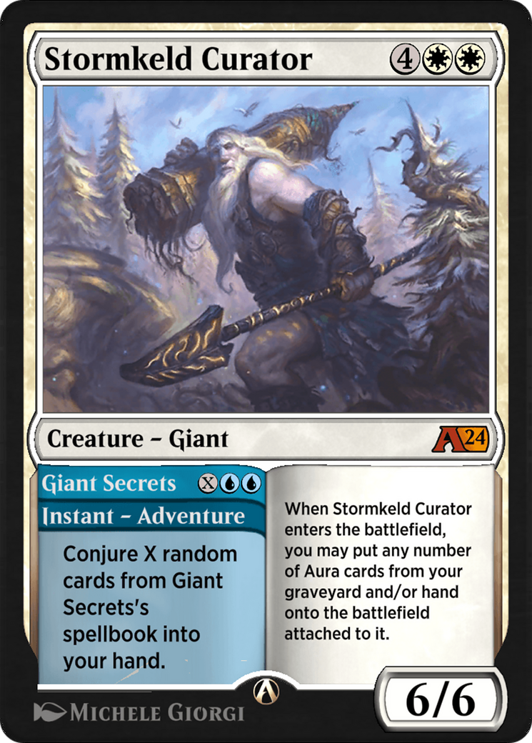 Image of Stormkeld Curator // Giant Secrets (YWOE-026) - Alchemy: Wilds of Eldraine
