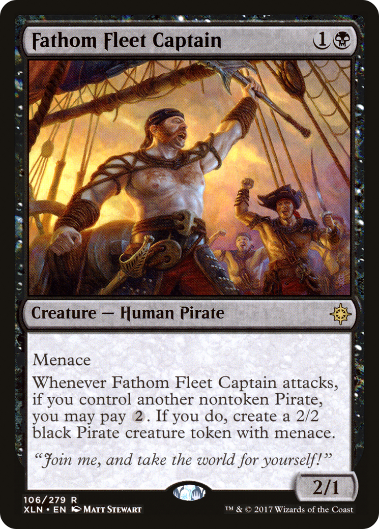 Image of Fathom Fleet Captain (XLN-106) - Ixalan Foil