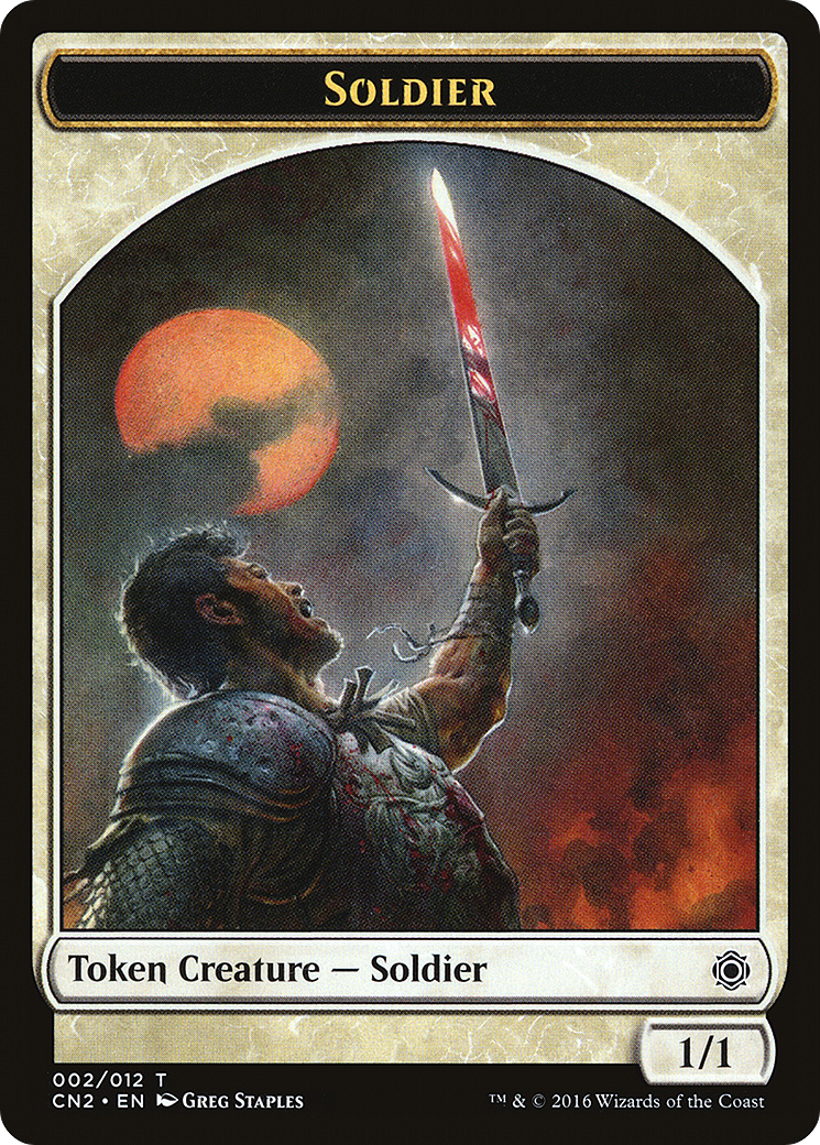 Image of Soldier Token (002) (CN2-002) - Conspiracy: Take the Crown Tokens