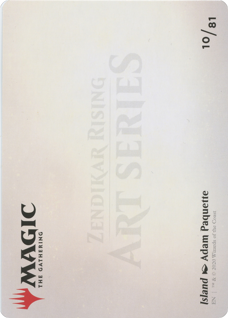 Image of Island // Island (AZNR-010) - Zendikar Rising Art Series (Borderless)