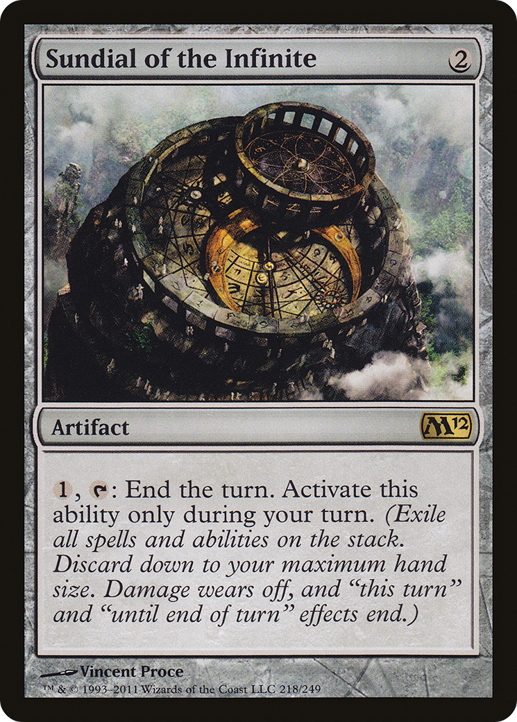 Image of Sundial of the Infinite (M12-218) - Magic 2012 Foil