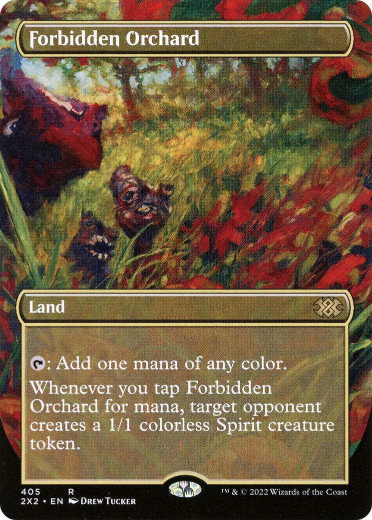 Image of Forbidden Orchard (Borderless) (2X2-405) - Double Masters 2022 (Borderless) Foil
