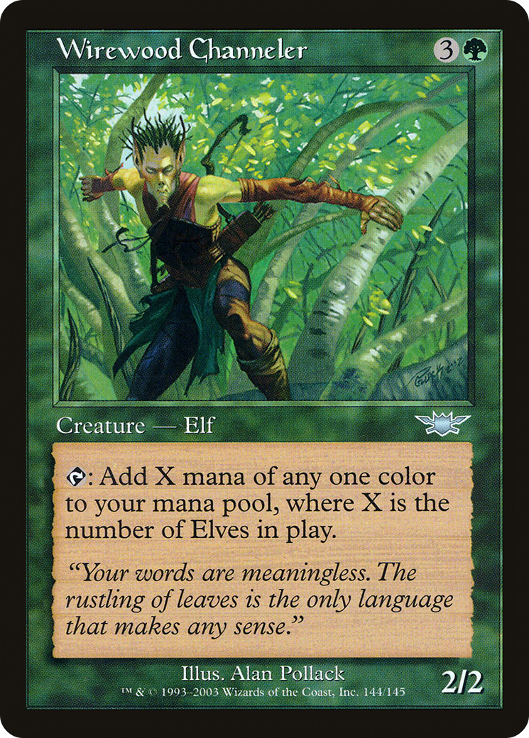 Image of Wirewood Channeler (LGN-144) - Legions Foil