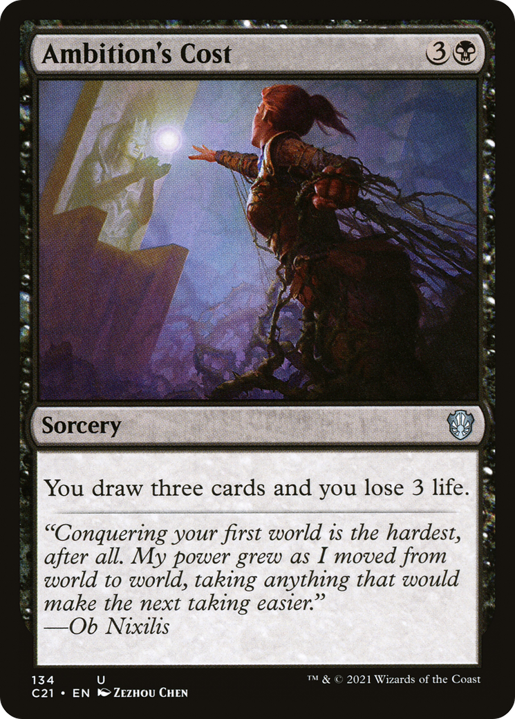 Image of Ambition's Cost (C21-134) - Commander 2021