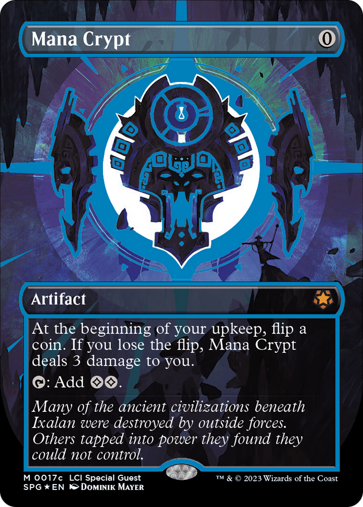 Image of Mana Crypt (0017c) (Borderless) (SPG-17C) - Special Guests (Borderless) Foil
