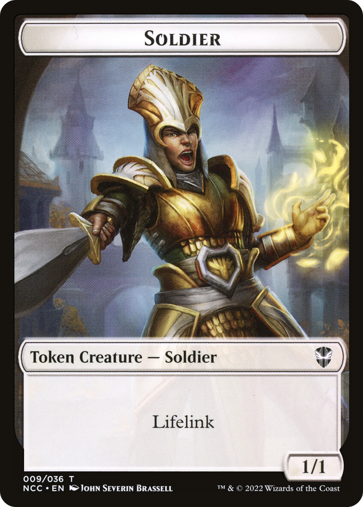 Image of Soldier (TNCC-009) - New Capenna Commander Tokens Foil