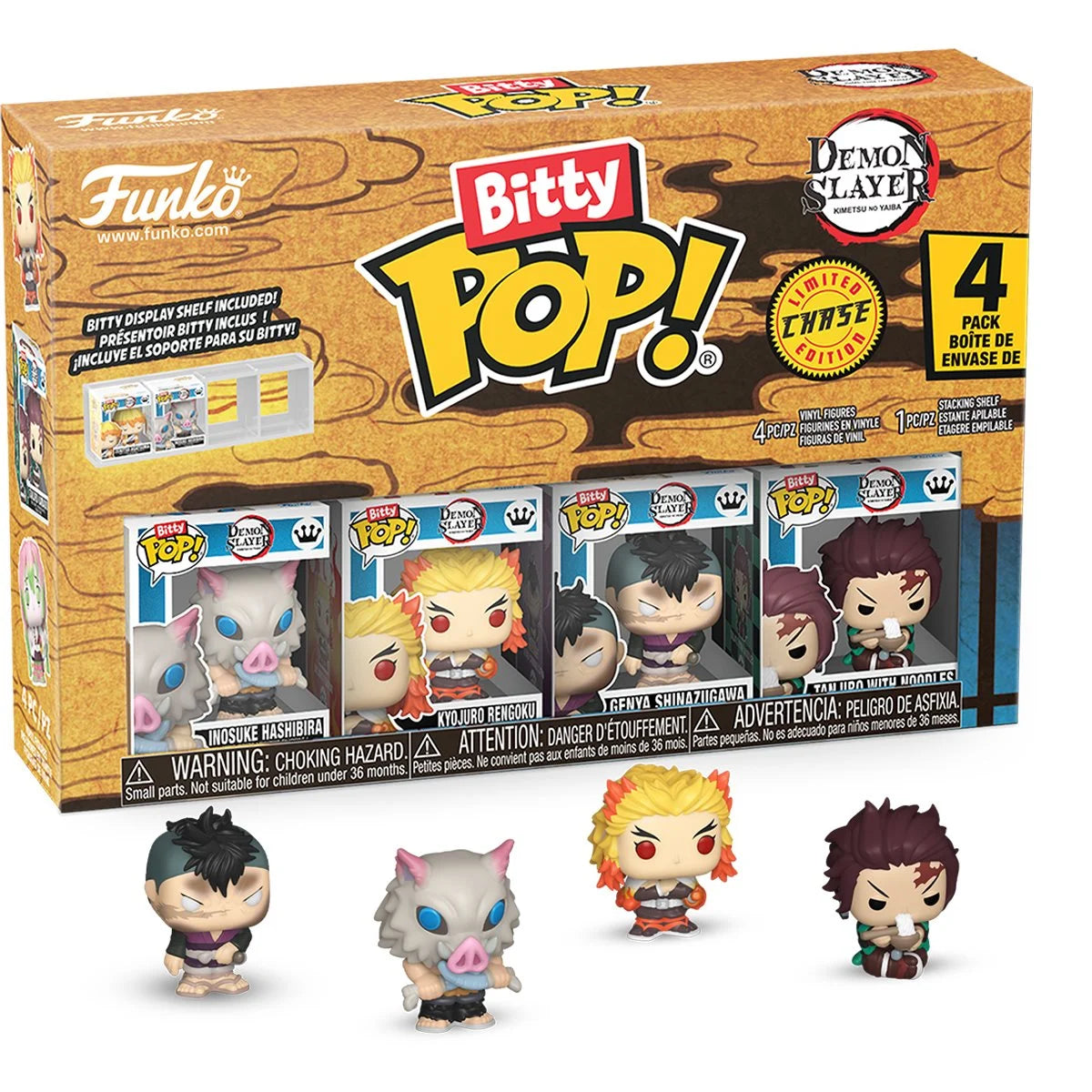Image of Demon Slayer Inosuke Hashibira Funko Bitty Pop! Mini-Figure 4-Pack - Specialty