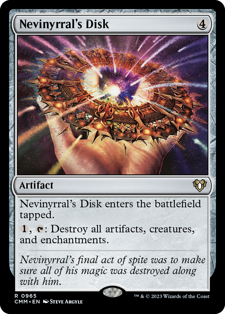 Image of Nevinyrral's Disk (CMM-965) - Commander Masters