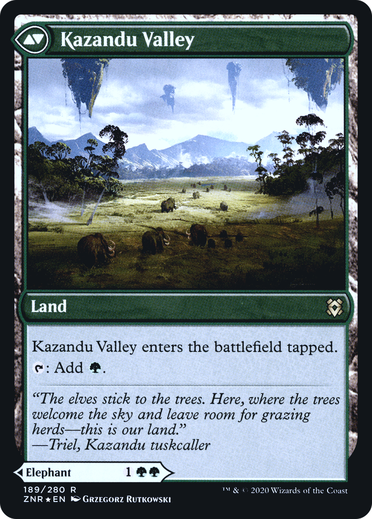Image of Kazandu Mammoth (PRE-189) - Zendikar Rising Promos Foil