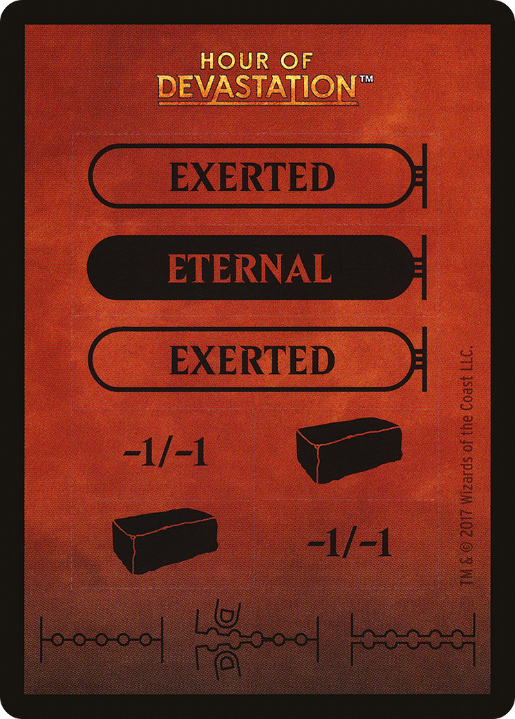 Image of Punch Card Token (HOU-000) - Hour of Devastation Tokens