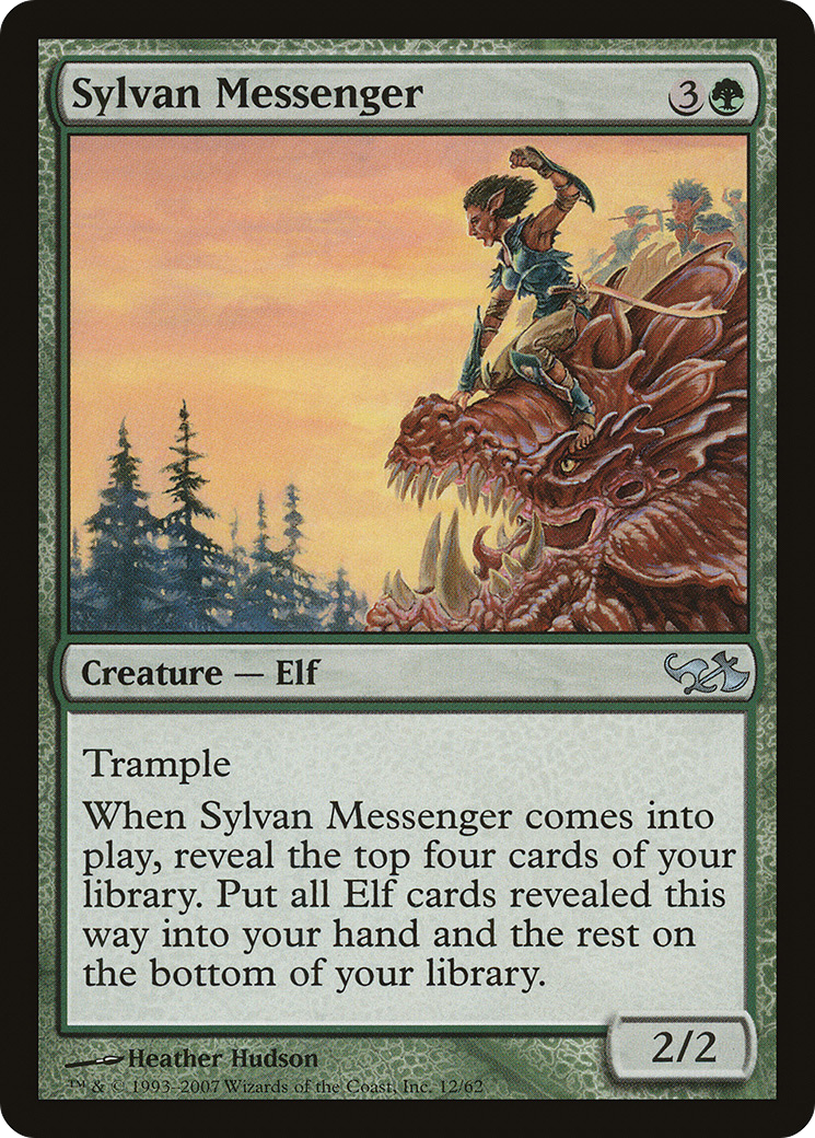 Image of Sylvan Messenger (EVG-012) - Duel Decks: Elves vs. Goblins